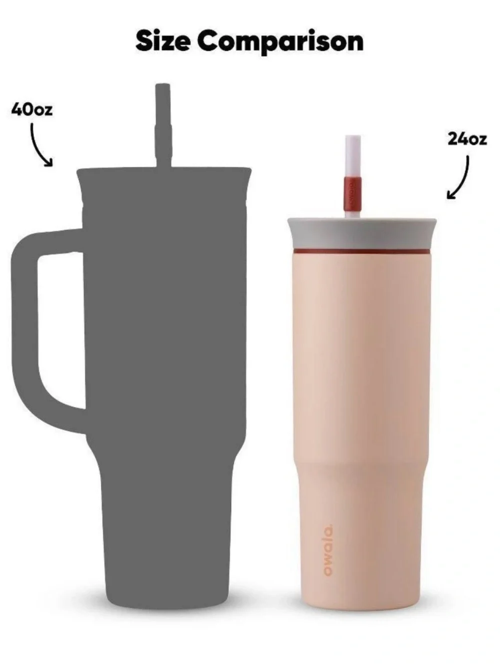 Owala 24 oz. Stainless Steel Straw Tumbler “Alpine Sport” NEW